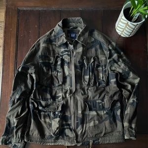 Vintage Gap Army Fatigue Spring Jacket